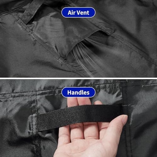 Fizentia Grill Cover for Traeger Grills,600D Waterproof Cover for Woodridge Electric Wood Pellet Grill and Smoker,Heavy Duty Outdoor Wood Pellet Smoker Covers for Woodridge (Large-50x27x46in) - Thumbnail 4