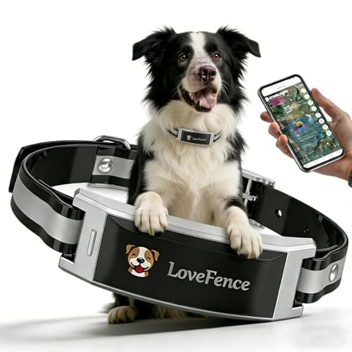 GPS Electric Dog Fence, Wireless Dog Fence, Subscription-Based System, Portable Fence for Outdoor Use, Rechargeable Waterproof Silicone Collar Adjustable for Dogs - Image 1