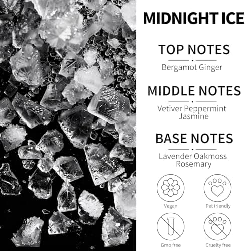 MISIJI Car Air Freshener | Air Fresheners Car Scents Diffuser with Odour Eliminator Technology | Long Lasting Scents Midnight Ice - Thumbnail 2