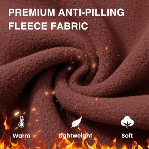 M MAELREG Reversible Fleece Lined Jacket Men Zip Up Warm Golf Jackets Fall Winter Casual Insulated Coats Clothes - Thumbnail 6