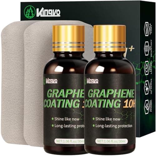 10H Ceramic Coating for Cars, Advanced Graphene Ceramic Coating for Auto Car Detailing, Auto Paint Correction Gloss Hydrophobicty Scratch Resistant,30ML(2-Pack) - Image 1