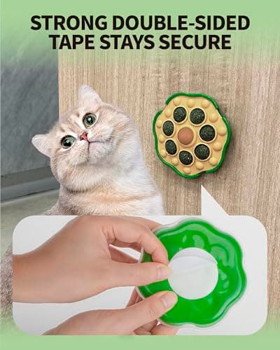 BESNEW Catnip Toys,Lotus Pod Catnip Balls,Extra Cat Energy Ball,Teeth Cleaning Dental Wall Treats,Edible Cat Candy for All Breeds - Thumbnail 4