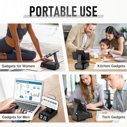 GLOPUS Gifts for Men, Cell Phone Stand with Wireless Bluetooth Speaker, Birthday Gifts for Him Husband Boyfriend, Dad Gifts for Fathers Day, Cool Gadgets for Men - Thumbnail 5