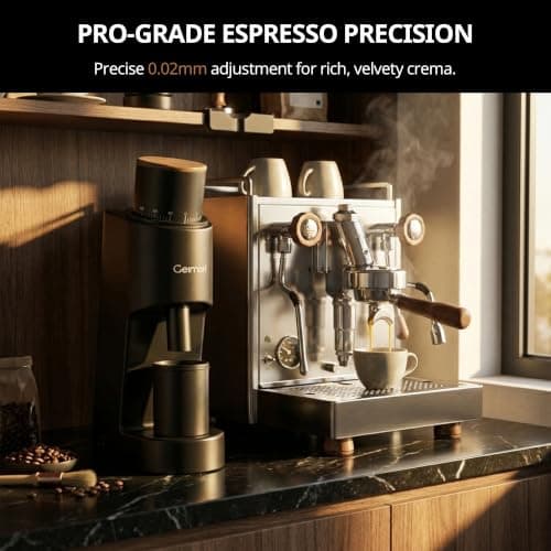 Geimori GU38 Coffee Grinder for Espresso&Drip,Conical Burr,Stepless Control - Thumbnail 3