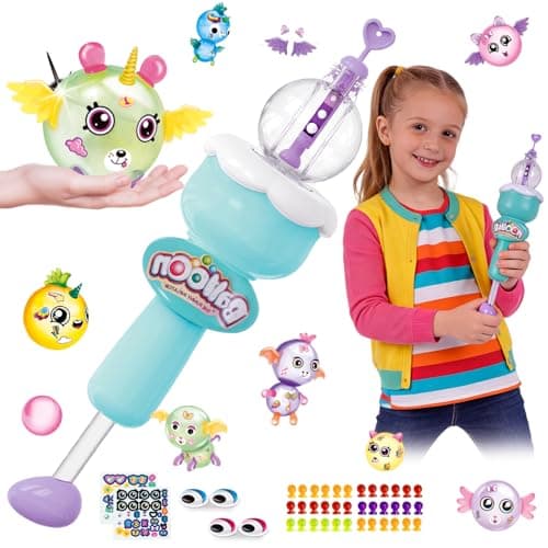 DIY Magic Craft Kit, Sticker Decorated Balloons Toy for Kids, Air Pump Fun with Balloon Monster Pals, DIY Hands-On Arts and Crafts Activity, Crafts for Kids 4-8, Birthday Gifts for Girls Boys - Image 1