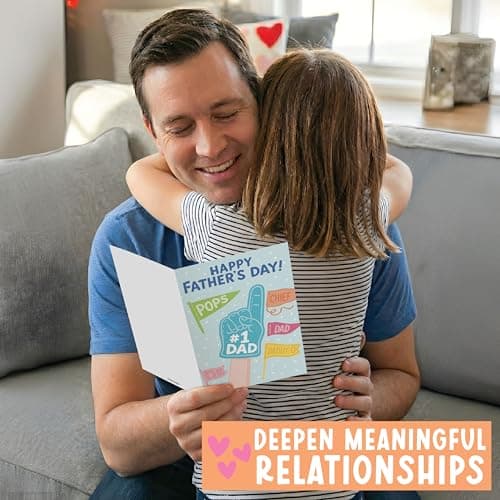 Hadley Designs Happy Father's Day Card from Son or Daughter - Fathers Day Cards from Kids, Fathers Day Card for Son Husband Brother Uncle Son-in-law or Father-in Law - Thumbnail 4