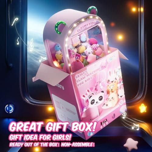 Skirfy Large Claws Machine Toy with LED Light & Adjustable Sound,16" Candy Dispenser Toys Mini Vending Machine for Kids Christmas Birthday Big Gifts for Girls Boys Ages 6+ - Thumbnail 6