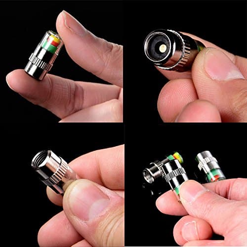 ANKI HAPPIGO 8Pcs 2.2Bar 32-to-35 PSI Car Tire Pressure Monitor Valve Stem Caps Sensor Indicator Easy to Read 3 Color Eye Alert - Thumbnail 6