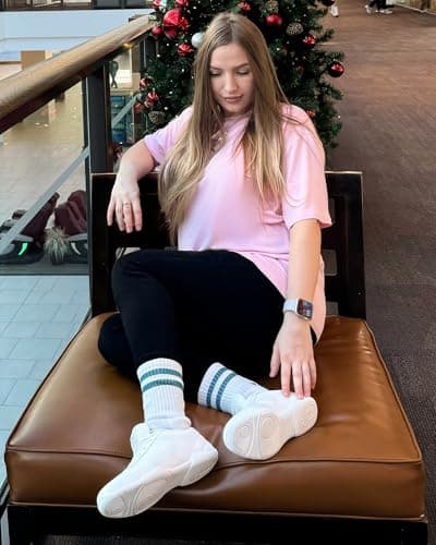 Stelle Women Crew Neck Short Sleeve T Shirts Oversized Summer Tops Loose Fit Soft Basic Tee Shirt Pink X-Small - Thumbnail 3