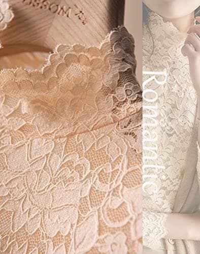 QiuDumo Women's Retro Lace Tops Sheer Casual Bodycon Blouse Boho Jumper Shirts Plu Apricot XXXL - Thumbnail 6