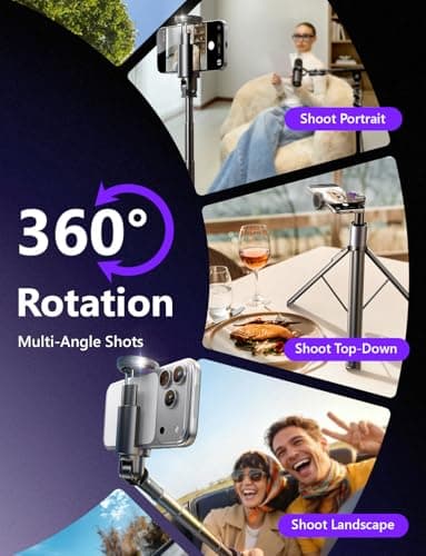 LISEN [0.01s-Open] Phone Tripod for iPhone, 67" Selfie Stick Tripod with Remote, Extendable Cell Phone Tripod Stand, Perfect for Travel Video Recording Live Stream Vlog for iPhone 17 Pro Max & Android - Thumbnail 6