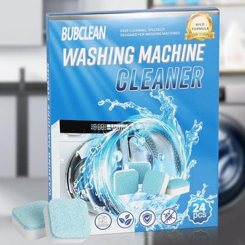 Gihen 24 Washing Machine Cleaner Tablets, Descaler Odor Remover HE Washer - Thumbnail 2