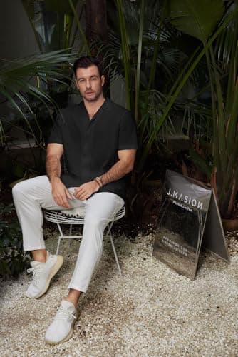 JEKAOYI Mens Casual Cotton Linen Button Down Short Sleeve Shirts Summer Cuban Camp Beach Shirts Vacation Wedding Shirt Black - Thumbnail 6