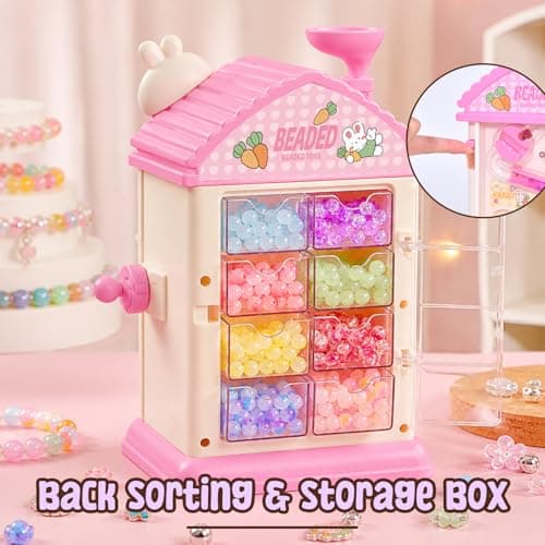 Bracelet Making Kit- Auto Beaded Jewelry Maker Toy Gift for Girls 6-12 - Thumbnail 6