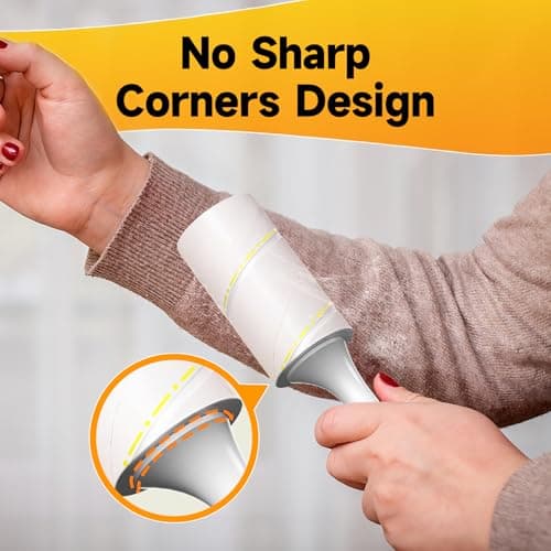 Lint Roller, 800-Sheet Extra Sticky Rollers for Pet Hair, 4 Handles, Value Pack for Dogs, Cats, Clothes, Carpet, Furniture - Thumbnail 5