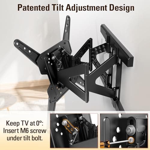 Mounting Dream Ultra Slim Full Motion TV Wall Mount, Low Profile Articulating TV Mount for 26 to 75 Inch TVs - Smooth Extension, Swivel, Tilt, Fits 16" Studs, Max VESA 400x400mm, Holds 88lbs - Thumbnail 5