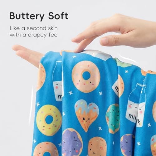 aqpa Pajamas for Baby Boys & Girls, 92% Viscose From Bamboo and 8% Spandex, Preemie & Newborn Sleepers, 2-Way Zipper PJs(Blue Cookies 3-6M) - Thumbnail 5