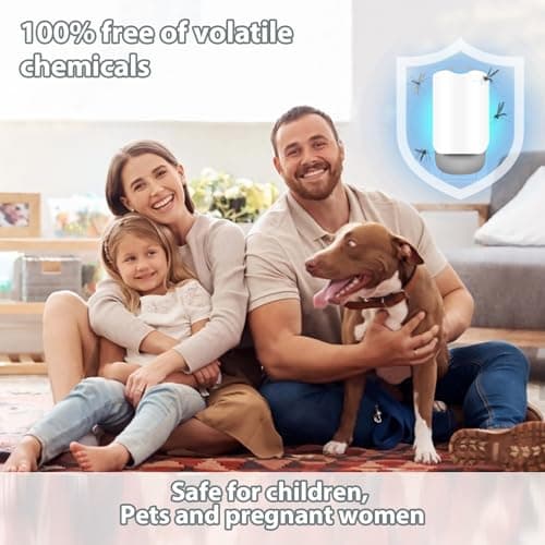 Flying Insect Trap for Indoors, Plug-in Fruit Fly Trap Catcher with Adjustable Blue UV Light Bug Zapper for House Flies, Mosquitoes, Fruit Flies, Gnants, and Mosquitos, Office (Include 5 Refills) - Thumbnail 4