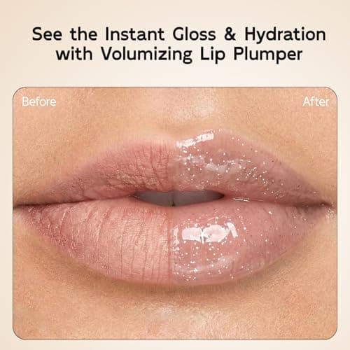 YouthVibe 5% Volufiline Lip Serum & Gloss, Hydrating Lip Care with Shea Butter, Collagen, Peptide & PDRN - Fuller-Looking Lips Over Time, No Burning or Tingling, Non-Sticky Essence - Shimmer - Thumbnail 3