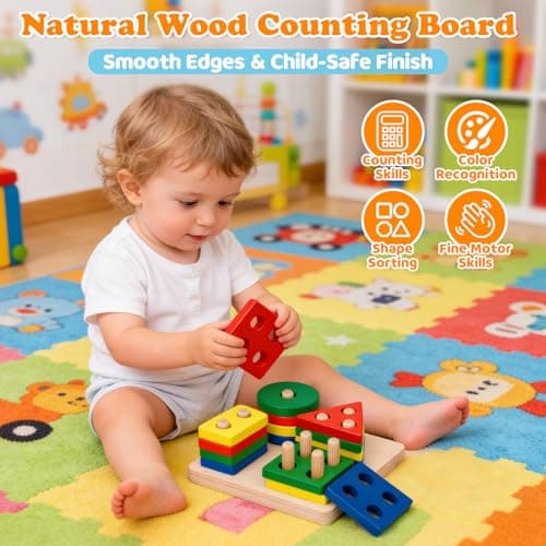 VuvuVoda Montessori Baby Toys for Toddlers 1-3 - Thumbnail 4