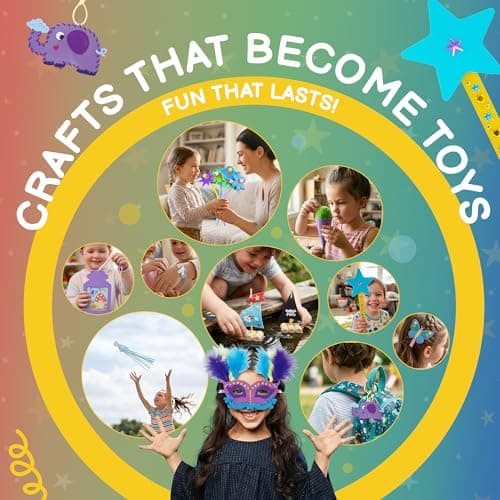 QuTZ Craft Kits for Kids Ages 4-8, 10-in-1 Toddler Craft Box, Build Projects That Glow, Float, Wearable and Playable, No prep and no Clean-up, Art and Crafts Supplies for Kids 4 5 6 7 8 Year Old - Thumbnail 3