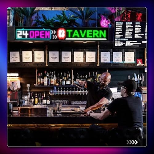 Large Programmable LED Sign, P5 Resolution Indoor Store LED Sign, Bluetooth APP, for Business Retail Shop Window Display (37"x 8") - Thumbnail 4