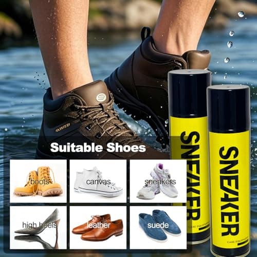 Weiiaihua Shoe Protector Spray, Water Proof Shoe Spray for Boots, Sneaker, Leather, Nubuck, Suede, 10.15 Fl Oz - Thumbnail 4