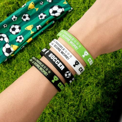 Soccer Lover Gift Baskets for Men,Soccer Fan Football Player Gift Basket Set Football Lover Gifts with Stainless Steel Tumbler, Keychain,Sock, Wristband,Birthday Gifts for Men Dad Husband Sports Lover - Thumbnail 5