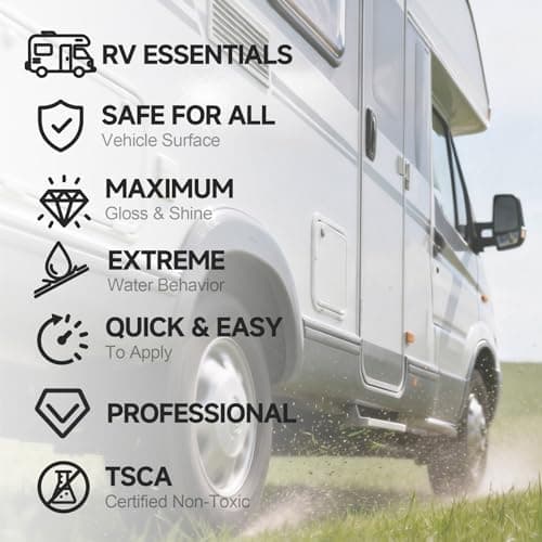 RV Accessories for Outside, Ceramic Coating for RV Polish (32 Fl Oz), Unmatched Shine Car Wax Coating Spray, No Pungent Smell, Quick Detailer Spray Wax, Lasts 50+ Washes Car Paint Sealant - Thumbnail 5