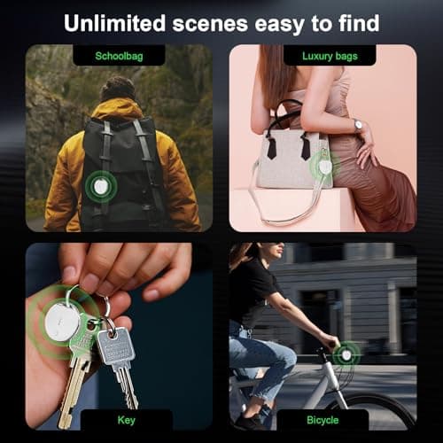 Two-Pack Key Finder with Sound Waterproof Locator, Compatible with Apple Find My (iOS only) pet Tracker, Anti-Lost Device, Luggage, Set up with iPhone or iPad with just one Click - Thumbnail 6