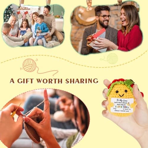 Gifts for Him Her, Positive Crochet Animals with Fragrance, Encouragement Gifts for Women Men, Emotional Support Crochet Gift, for Holidays Such as Mothers Day Fathers Day Birthdays Anniversary - Thumbnail 5