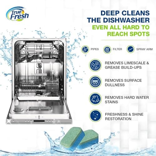 Washing Machine & Dishwasher Cleaner Tablets - 48-Pack Bundle Compatible with Front Loader Top Loader & He Machines and all Dishwashers Removes Buildup Lime Scales and residues - Septic Safe - Thumbnail 3