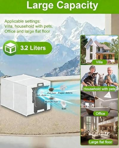 ApexOne 18 Pack Dust Bags for Roborock QV 35A, Qrevo S5V, Saros 20/10/10R/Z70, Qrevo Series, Qrevo Edge S5A, Qrevo Curv 2 Flow/CurvX/Curv/Curv S5X, S8 MaxV Ultra Robot Vacuum Cleaner, 3.2L Capacity - Thumbnail 3