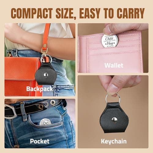 Gifts for Mom Mothers Day - Pocket Hug Mom Gifts with My Favorite Child Gave Me This Hug from Daughter Son, Christmas Birthday Gift for Mother Wife Grandma - Personalized Mothers Day keychains Gift - Thumbnail 4