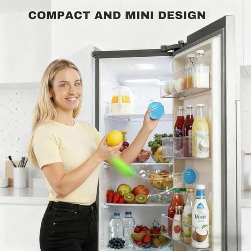 Refrigerator Deodorizer,Fridge Deodorizer Long Lasting Odor Eliminator for Fridge,Kitchen Gadgets Charcoal Air Purifier Odor Eliminator for Closet, Blue - Thumbnail 4