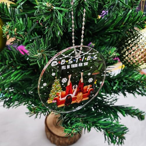 Best Friend Ornaments for Women, Friends Ornaments for Christmas Tree, Friendship Ornament, Bestie Ornament for Women Christmas, Friendship Gifts - Thumbnail 4