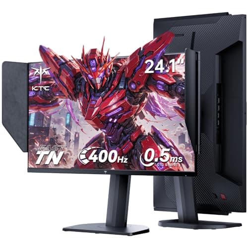 KTC 25M1 400Hz Gaming Monitor 240Hz, FHD 24.1 inch Fast TN Monitor with Shielding Hood, 0.5ms GTG, Adaptive Sync, VESA Support, Height Pivot Swivel Tilt Adjustable - Image 1