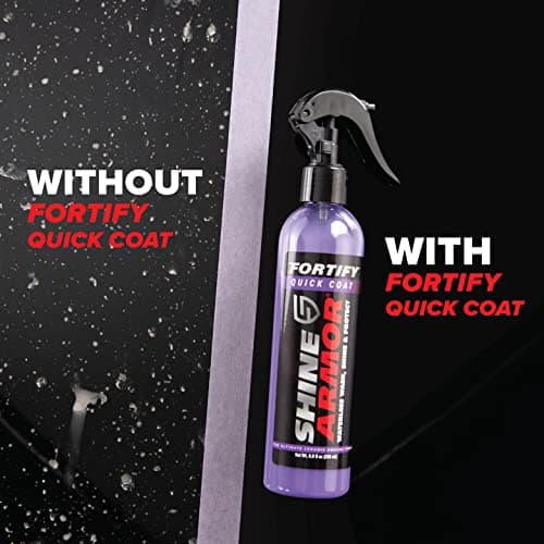 Car Wax Spray and Ceramic Coating for Cars - 3 in 1 Waterless Car Wash and Detailing - Quick Effect Coating Agent for Car - High Gloss Car Coating Spray, Shiny Car Stuff by Shine Armor - 8FlOz - Thumbnail 6