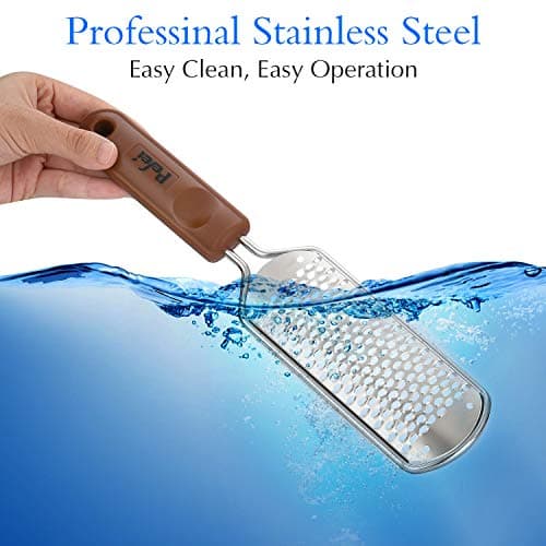 Professional Pedicure Foot File, Colossal Stainless Steel Detachable Foot Scrubber, Hard Skin Removers Pedicure Rasp for Wet and Dry Feet - Thumbnail 6