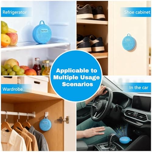 Refrigerator Deodorizer,Fridge Deodorizer Long Lasting Odor Eliminator for Fridge,Kitchen Gadgets Charcoal Air Purifier Odor Eliminator for Closet, Blue - Thumbnail 6