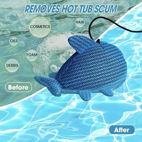 MTWEAR Hot Tub Scum Absorber, Hot Tub Accessories, Spa & Pool Scum Eliminating Balls,Hot Tub Scum Sponge for Hot Tub Oil Absorbing Sponge for Hot Tub Skimmer, Hot Tub Sponge Scum Remover (Fish) - Thumbnail 3