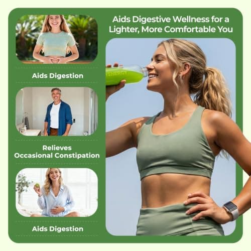 OxyEnergy Psyllium Husk Powder, Fiber Powder Supplement for Gut Health Kiwi Flavored Daily Soluble Bloating Relief & Digestive, Vegan, Gluten-Free, Non-GMO Plant-Based, 30 Packets - Thumbnail 3