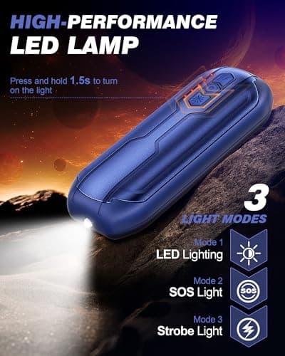 Vexolta Rechargeable Hand Warmers 2 Pack - 6000mAh AI Handwarmers with Flashlight & 5 Level, 20Hrs Long Lasting, 2 in 1 Portable Electric Heater, Gift for Valentine's Day/Golf/Camping/Hunting - Thumbnail 6