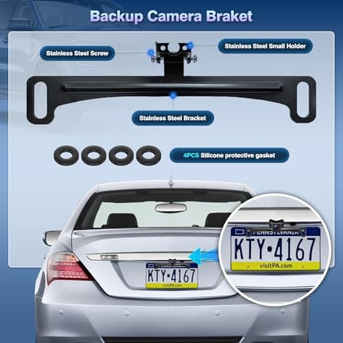 Gikktdr 11.5" Portable Carplay Screen for Car,Wireless Car Play Screen with Carplay,Android Auto,OTA Updates,60FPS,4K Dash Cam + 1080P Backup Cam (with a Camera Bracket),Voice Control,GPS Navigation - Thumbnail 5
