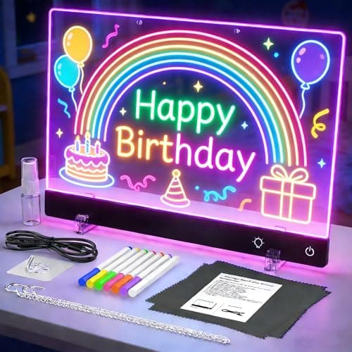 16'' Rechargeable LED Drawing Board for Kids, Light Up Drawing Tablet for Girls Boys, Cordless Drawing Pad Arts Crafts for Kids Ages 8-12, Easter Birthday Gifts for 5 6 7 8 Year Old Girls - Image 1