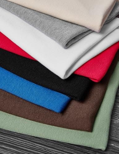 C.O.Z.Y Womens Long Sleeve Shirts Ribbed Crewneck Slim Fit Tops Casual Layering Basic Tee T-Shirt Trendy Outfits Brown - Thumbnail 5