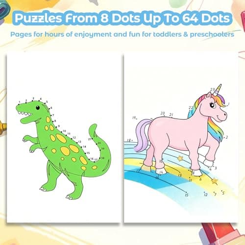 YECHISY 3 Pack Coloring Books for Kids: Funny Coloring Activity Books for Boys, Girls Ages 4–8, Cute Unicorn, Dinosaur & Mermaid Drawing Books for Travel, Party Favors (180 Pages Total) - Thumbnail 5