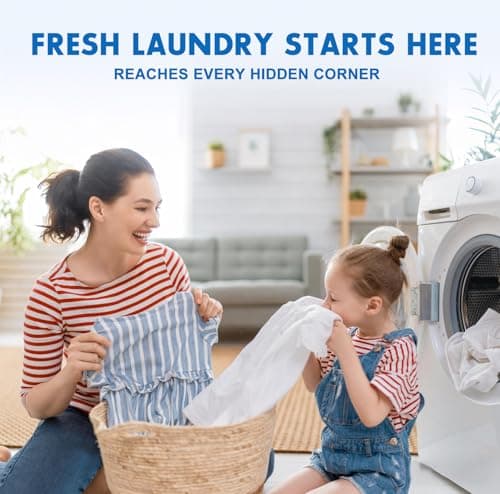 Washing Machine Cleaner Tablets and Deodorizer: 24 Pack Laundry Machine Tub Descaler Cleaner, Deep Cleaning Household Pods for HE Front Loader Top Load Washer, Septic-Safe Eco-Friendly - 1 Year Supply - Thumbnail 5