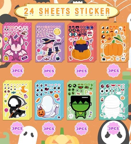Halloween Party Favors,Halloween Stickers,DIY Crafts Stickers for Kids - Thumbnail 3