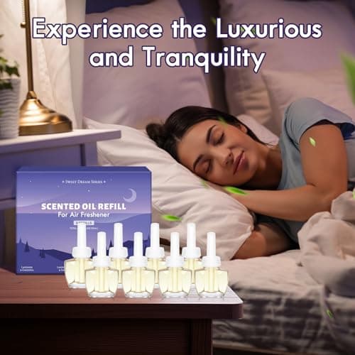 Plug In Air Freshener Refills for Home, Chamomile, Sandalwood, Sage & Gardenia Summer Scents for Home & Bathroom, 8 Count, Compatible with Air Wick & Glade, Not Include Glade Plus - Thumbnail 4